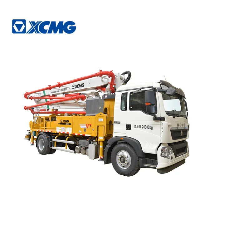 XCMG Schwing official 30m concrete pumps with truck HB30V concrete pump with HOWO chassis price